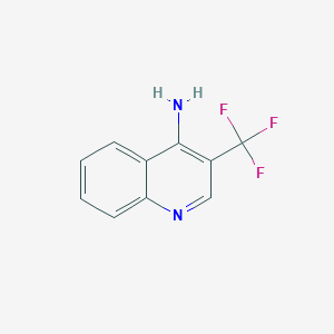 Chemical structure of 3-(Trifluoromethyl)quinolin-4-amine
