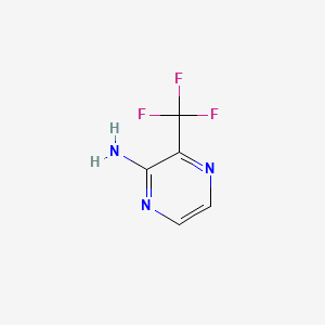 Chemical structure of 3-(Trifluoromethyl)pyrazin-2-amine