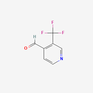 Chemical structure of 3-(Trifluoromethyl)isonicotinaldehyde