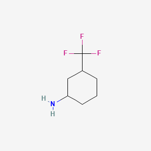 Chemical structure of 3-(Trifluoromethyl)cyclohexylamine