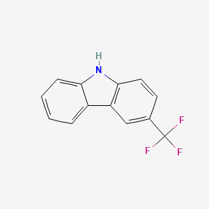 Chemical structure of 3-(Trifluoromethyl)-9H-carbazole