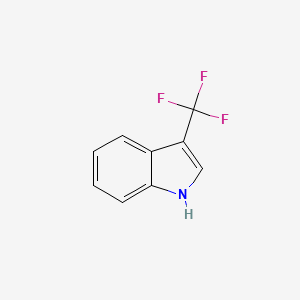 Chemical structure of 3-(Trifluoromethyl)-1H-indole