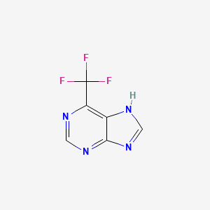 Chemical structure of 3-(Trifluoromethyl)-1,2,4-triazolo(4,3-a)pyrazine