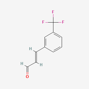 Chemical structure of 3-(trifluoromethyl) Cinnamaldehyde