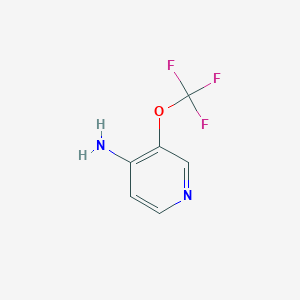 Chemical structure of 3-(Trifluoromethoxy)pyridin-4-amine