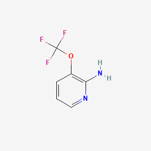 Chemical structure of 3-(Trifluoromethoxy)pyridin-2-amine
