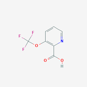 Chemical structure of 3-(Trifluoromethoxy)picolinic acid