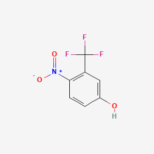 Chemical structure of 3-(Trifluoromethoxy)isonicotinic acid