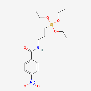 Chemical structure of 3-(TRIETHOXYSILYLPROPYL)-P-NITROBENZAMIDE