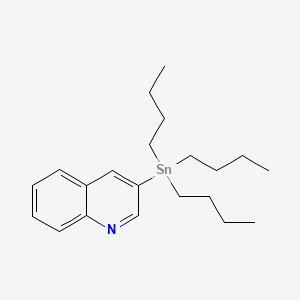 Chemical structure of 3-(Tributylstannyl)quinoline