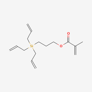 Chemical structure of 3-(Triallylsilyl)propyl Methacrylate