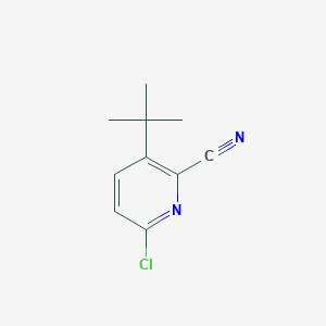 Chemical structure of 3-(tert-Butyl)-6-chloropicolinonitrile