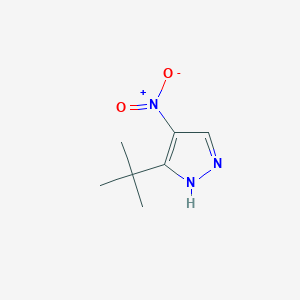 Chemical structure of 3-(tert-Butyl)-4-nitro-1H-pyrazole