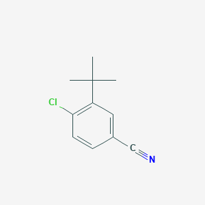 Chemical structure of 3-(tert-Butyl)-4-chlorobenzonitrile