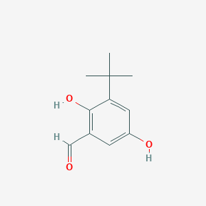 Chemical structure of 3-tert-Butyl-2,5-dihydroxybenzaldehyde