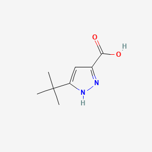 Chemical structure of 3-tert-butyl-1H-pyrazole-5-carboxylic acid