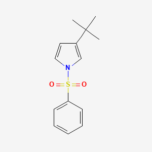 Chemical structure of 3-(tert-Butyl)-1-(phenylsulfonyl)-1H-pyrrole