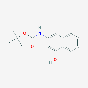 Chemical structure of 3-(tert-Butoxycarbonylamino)-α-naphthol