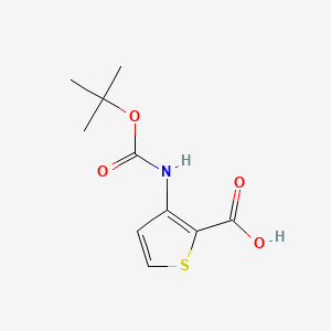 Chemical structure of 3-(tert-Butoxycarbonylamino)thiophene-2-carboxylic Acid