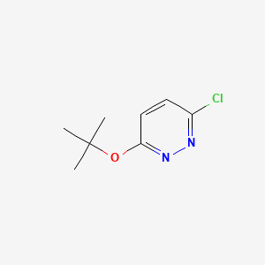 Chemical structure of 3-(tert-Butoxy)-6-chloropyridazine