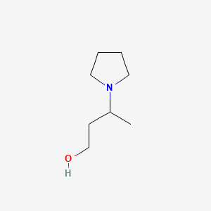Chemical structure of 3-(Pyrrolidin-1-yl)butan-1-ol