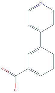Chemical structure of 3-(pyridin-4-yl)benzoic acid