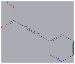 Chemical structure of 3-(Pyridin-3-yl)propiolic acid