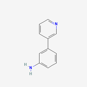Chemical structure of 3-(Pyridin-3-yl)aniline