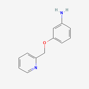 Chemical structure of 3-(Pyridin-2-ylmethoxy)aniline