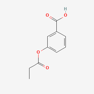 Chemical structure of 3-(Propionyloxy)benzoic acid