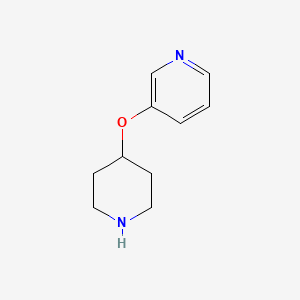 Chemical structure of 3-(piperidin-4-yloxy)pyridine