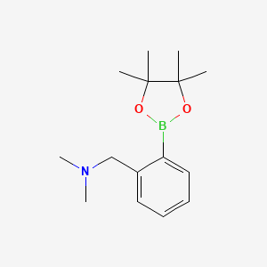 Chemical structure of (3-Isobutyl-5-(piperidin-4-yl)phenyl)boronic acid