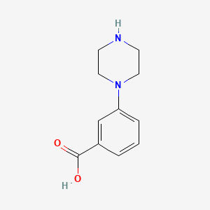 Chemical structure of 3-(Piperazin-1-yl)benzoic Acid