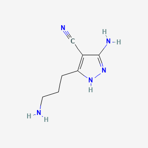 Chemical structure of 3-(Piperazin-1-yl)-1,2,4-triazine