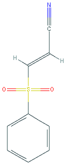 Chemical structure of 3-(Phenylsulfonyl)acrylonitrile