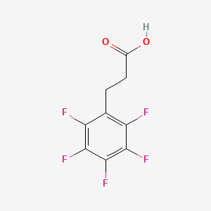 Chemical structure of 3-(Perfluorophenyl)propanoic acid