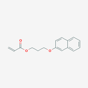 Chemical structure of 3-(Naphthalen-2-yloxy)propyl acrylate