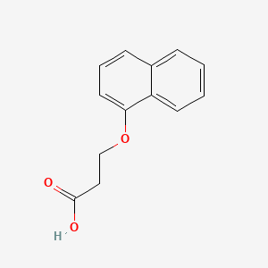 Chemical structure of 3-(1-Naphthoxy)propionic acid