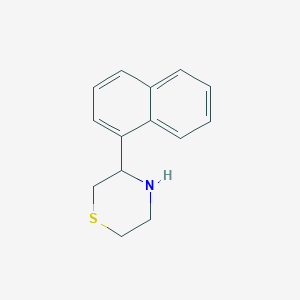 Chemical structure of 3-(Naphthalen-1-yl)thiomorpholine