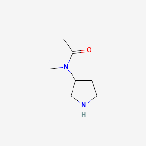 Chemical structure of 3-(N-Acetyl-N-methylamino)pyrrolidine