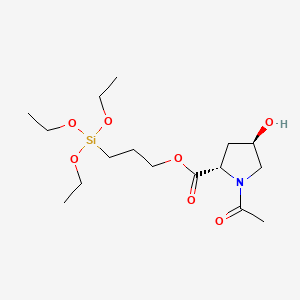 Chemical structure of 3-(N-ACETYL-4-HYDROXYPROLYLOXY)PROPYLTRIETHOXYSILANE