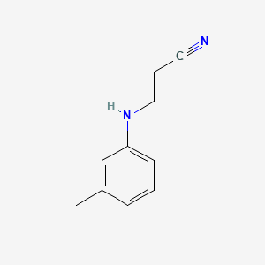 Chemical structure of 3-(m-Tolylamino)propanenitrile