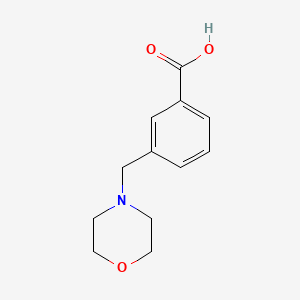 Chemical structure of 3-(Morpholinomethyl)benzoic Acid