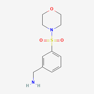 Chemical structure of 3-(Morpholine-4-sulfonyl)benzylamine