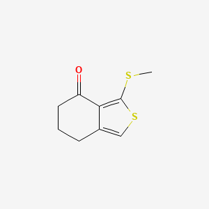 Chemical structure of 3-(Methylthio)-6,7-dihydrobenzo[c]thiophen-4(5H)-one