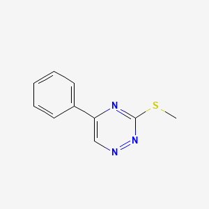 Chemical structure of 3-(Methylthio)-5-phenyl-1,2,4-triazine