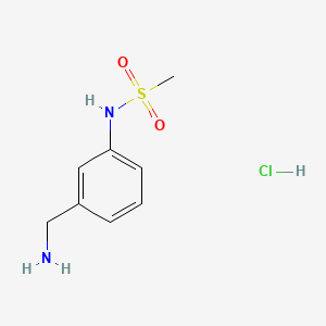 Chemical structure of 3-(Methylsulfonylamino)benzylamine Hydrochloride