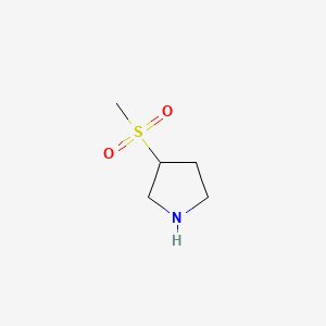 Chemical structure of 3-(Methylsulfonyl)pyrrolidine