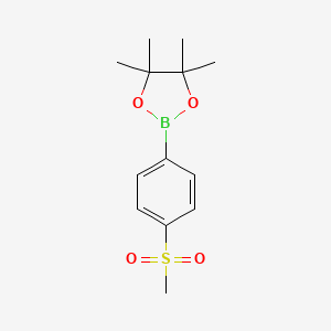 Chemical structure of 3-(Methylsulfonyl)phenylboronic Acid Pinacol Ester