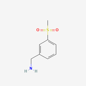 Chemical structure of 3-(Methylsulfonyl)benzylamine Hydrochloride
